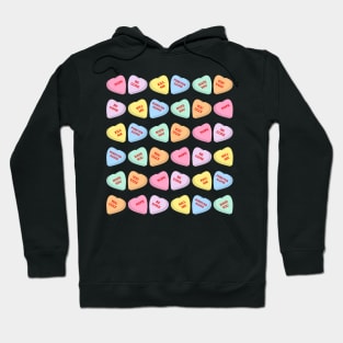 Negative Conversation Hearts Hoodie